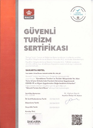 Sakarya Hotel Sertifika